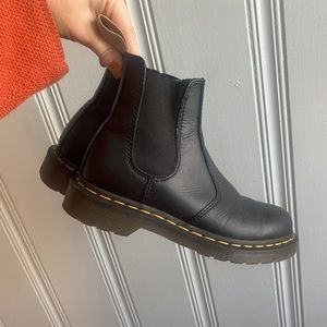 Vegan leather dr marten chelsea boots